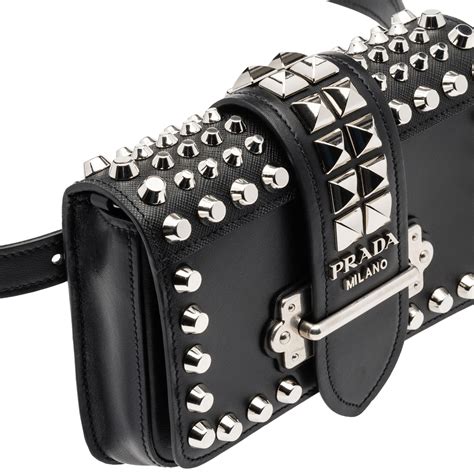 prada cahier studded|Prada handbags.